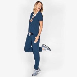 ISO of FIGS Dark Harbor Scrub Pants Large Tall